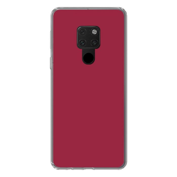 MuchoWow Handyhülle Braun - Rot - Gemustert Phone Case Handyhülle Huawei Mate 20 Silikon Schutzhülle