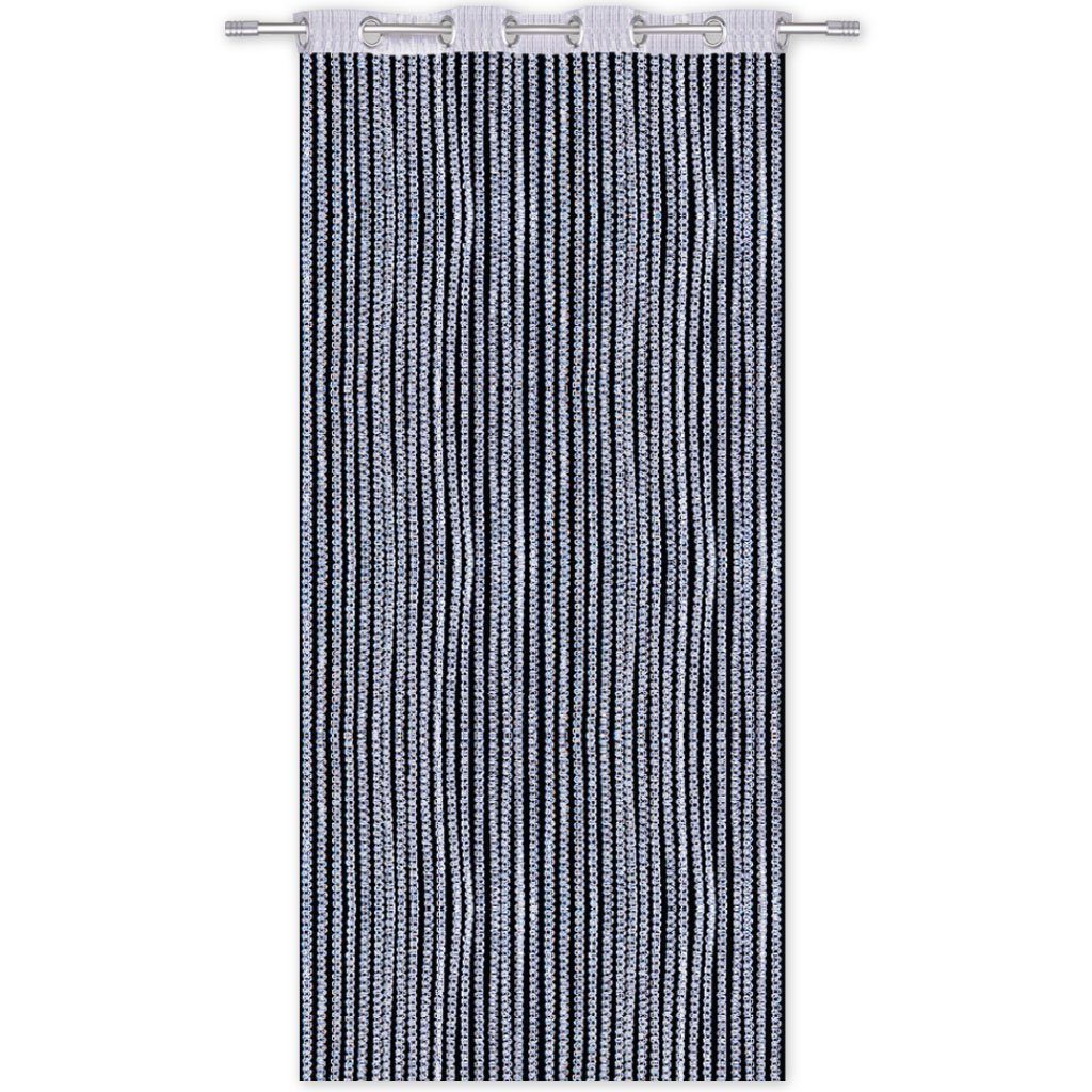 Türvorhang Silber Dekoration erhältlich Ösen (140x250 cm) Ausführungen Arsvita, Lichtschutz, verschiedenen trendige Metallic-Optik, Ösen, St), Fadenvorhang vielen Fadenvorhang mit Lurex-Optik Fadengardine (1 in