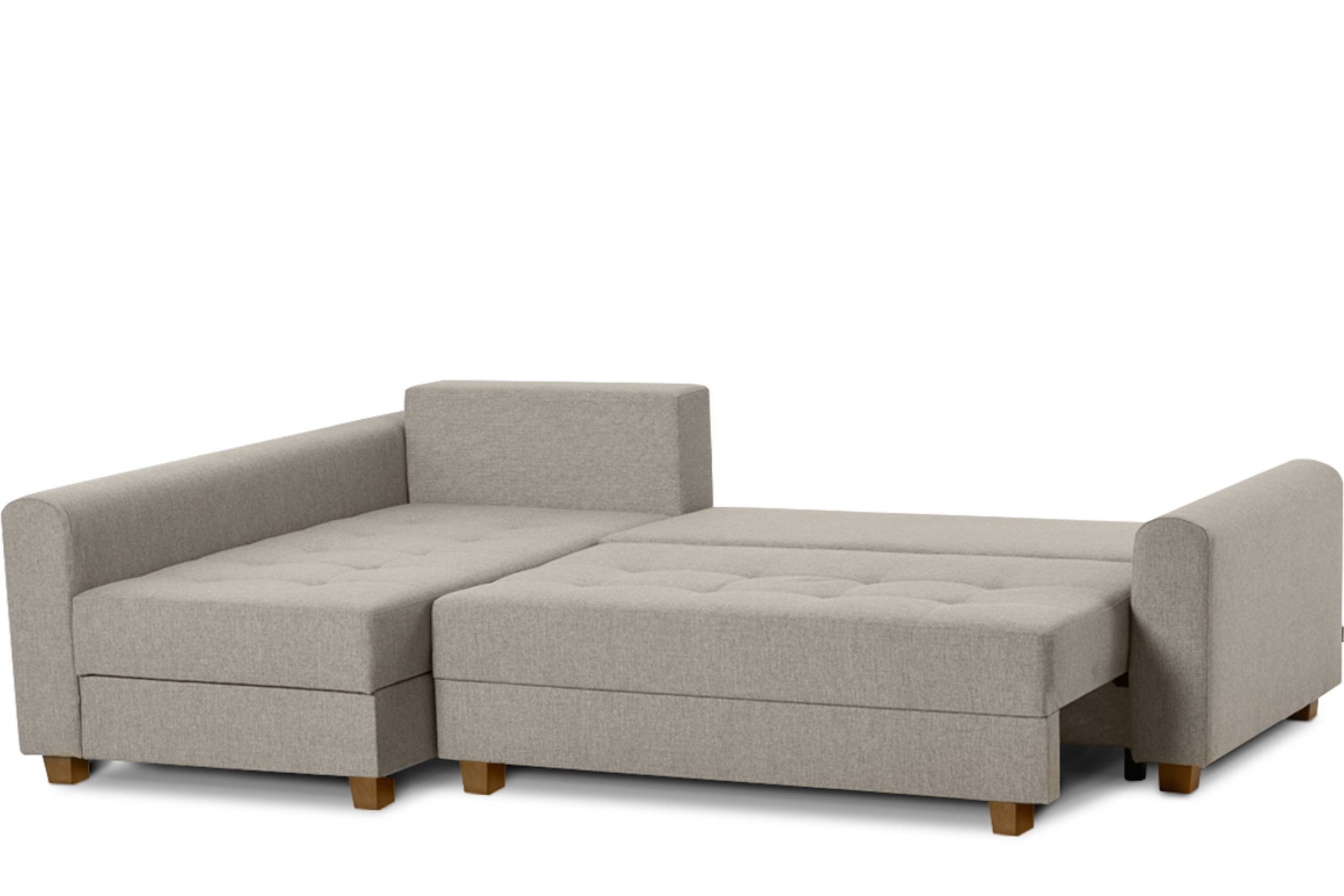 durch beige mane, universelle 2 Konsimo abnehmbar mit Reißverschluss mit REVO bettkasten, beige Ecksofa Kissenbezug Ecksofa |