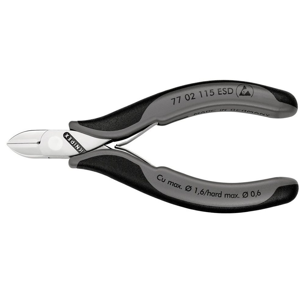 Thumbnail - Knipex Seitenschneider Knipex 77 02 77 02 115 ESD ESD Seitenschneider mit Facette 115 mm