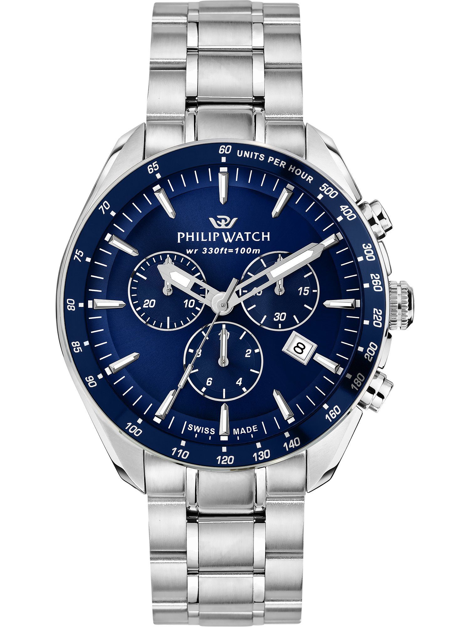 Chronograph Philip Watch Herren-Uhren Analog Quarz