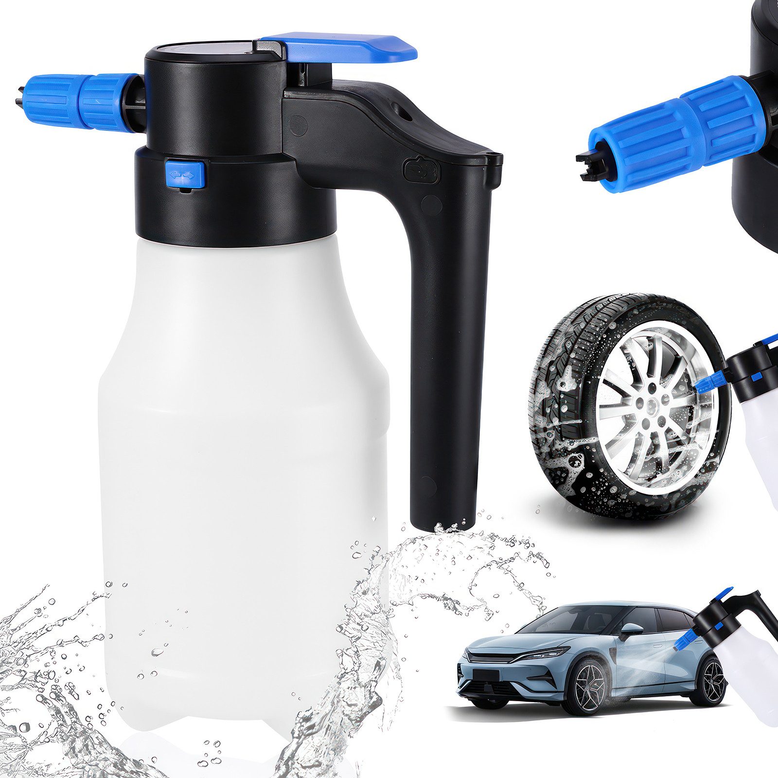 Sprühflasche Elektrische Sprühflasche 1,5L, Automatische Druckerhöhung 8 Bar
