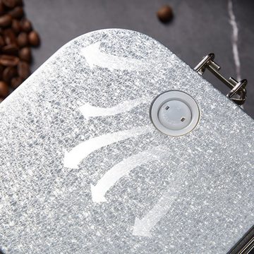 BlauCoastal Kaffeedose Luftdichte Aufbewahrungsbehälter aus Edelstahl, (1-tlg., luftdicht mit Deckel), Lang anhaltende Frische von Kakao