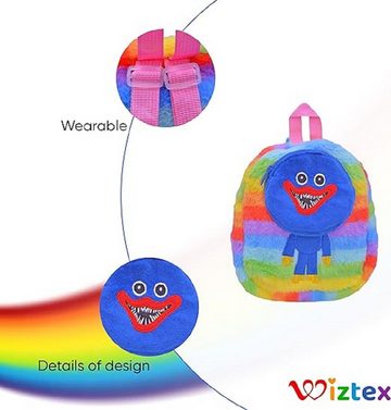 Wiztex Kinderrucksack Huggy Poppy Playtime Mini-Rucksack, Regenbogen-Kinderzimmertasche