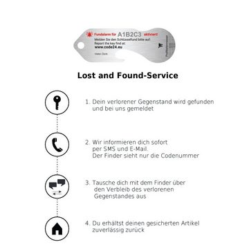 MAGATI Schlüsseltasche Airgonizer Schlüsseletui aus Echtleder für 1-7 Schlüssel (kompatibel mit Apple Airtag Tracker), inkl. Schlüsselfundservice & Einkaufswagenlöser