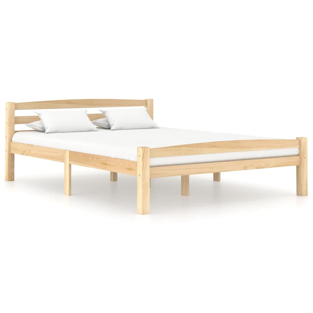 vidaXL Bettgestell 120 x 200 cm Bettgestell aus massivem Kiefernholz 120x200 cm stabil un – Bild 2 von 5