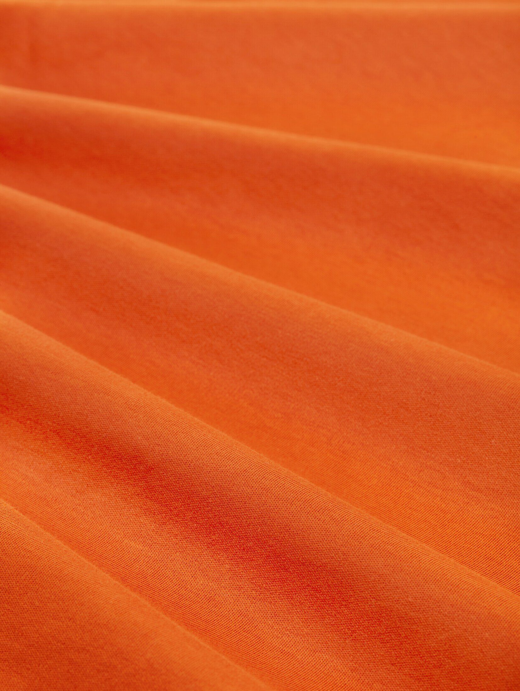 Ausschnitt gold orange Karree flame Plus Langarmshirt - T-Shirt mit TAILOR PLUS TOM