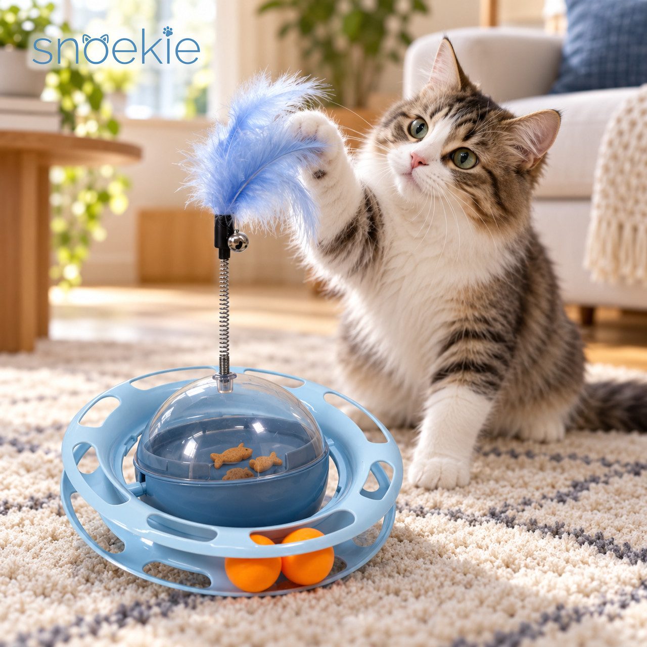 SNOEKIE Tier-Intelligenzspielzeug Intelligenzspielzeug für Katzen – spielen, entdecken und Belohnung