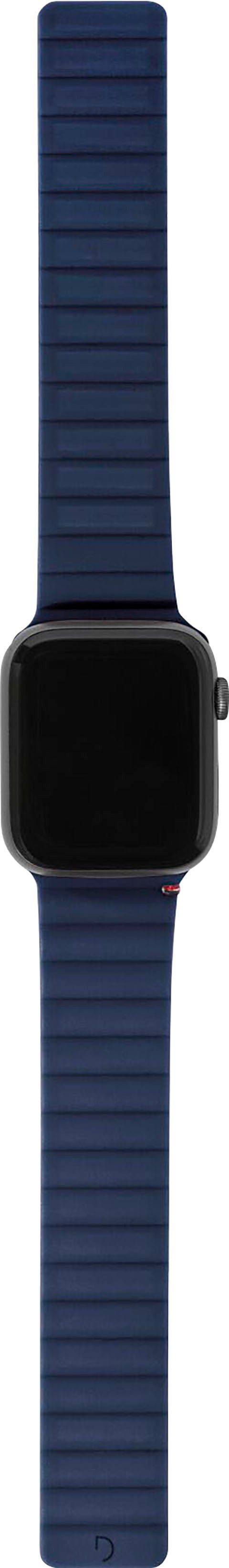 DECODED Smartwatch-Armband Silicone Magnet Traction LITE und Strap Wasser- 38/40/41mm, Navy schweißfest