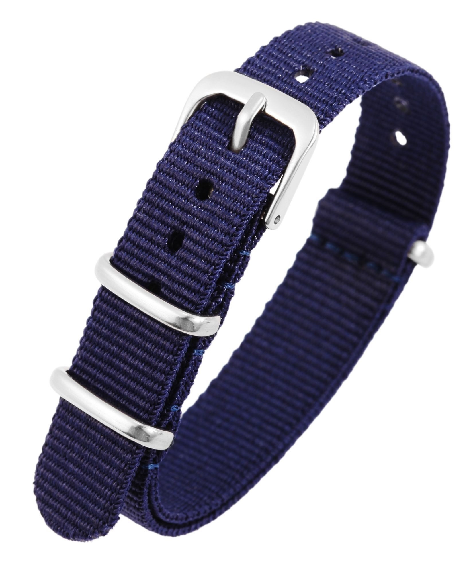 STEINMEISTER Uhrenarmband ET0522 Nylon-Uhrenarmband, blau, Dornschließe, 14 günstig online kaufen