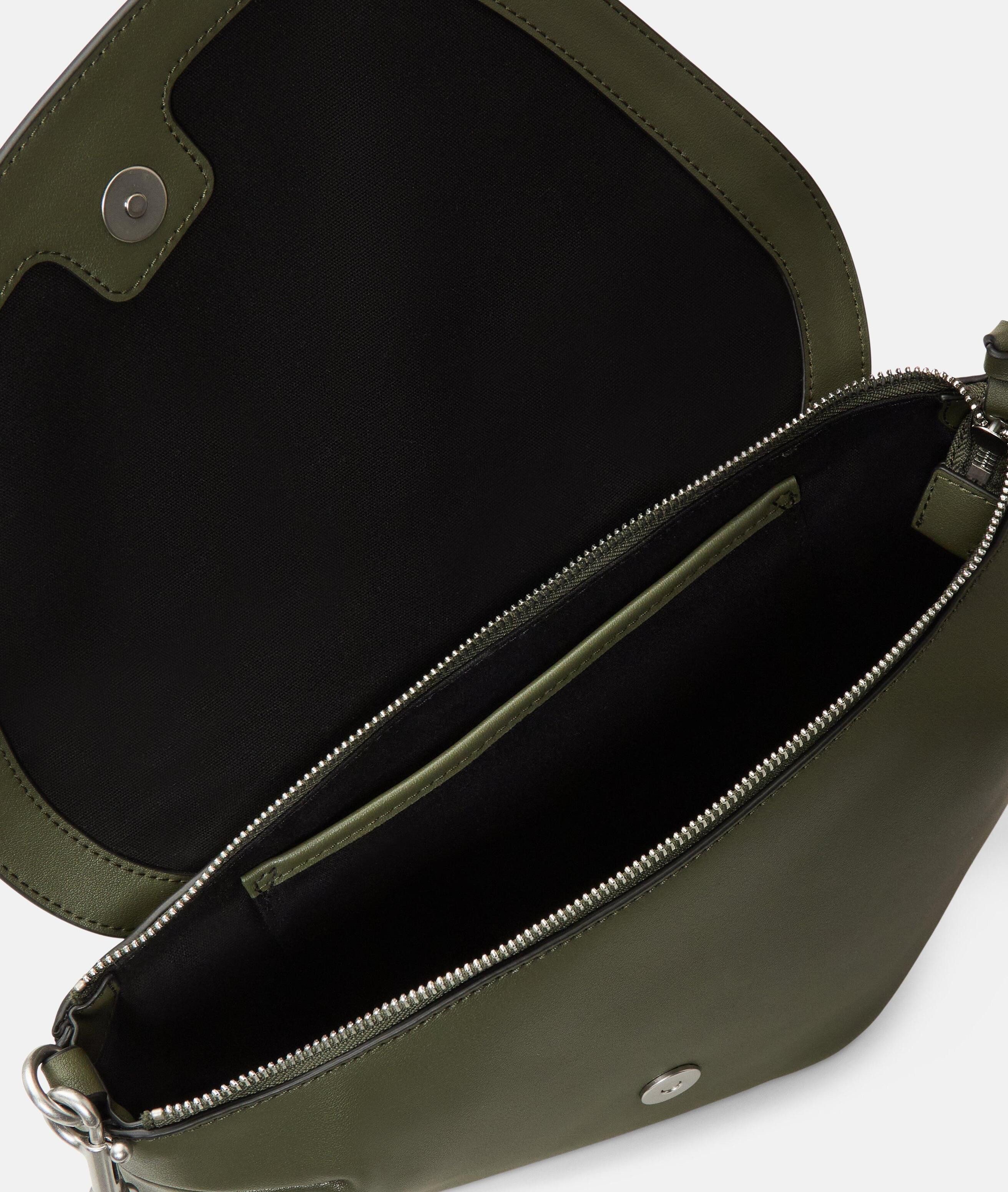Liebeskind Berlin Schultertasche Oval Shoulder-Bag M, Geräumige Schultertasche in Lederoptik mit authentischer Narbung