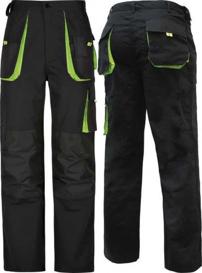 Triuso Arbeitshose Power Bundhose aus strapazierfähigem Mischgewebe Herren Arbeitsbundhose mit Kniepolstertaschen