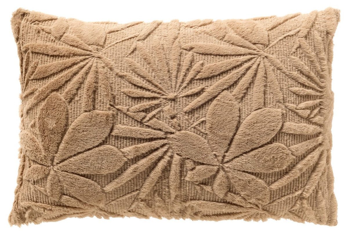 Dutch Decor Kissenhülle 'Jurre' Irish Cream - Beige, Flauschig, Pflanzen-Muster