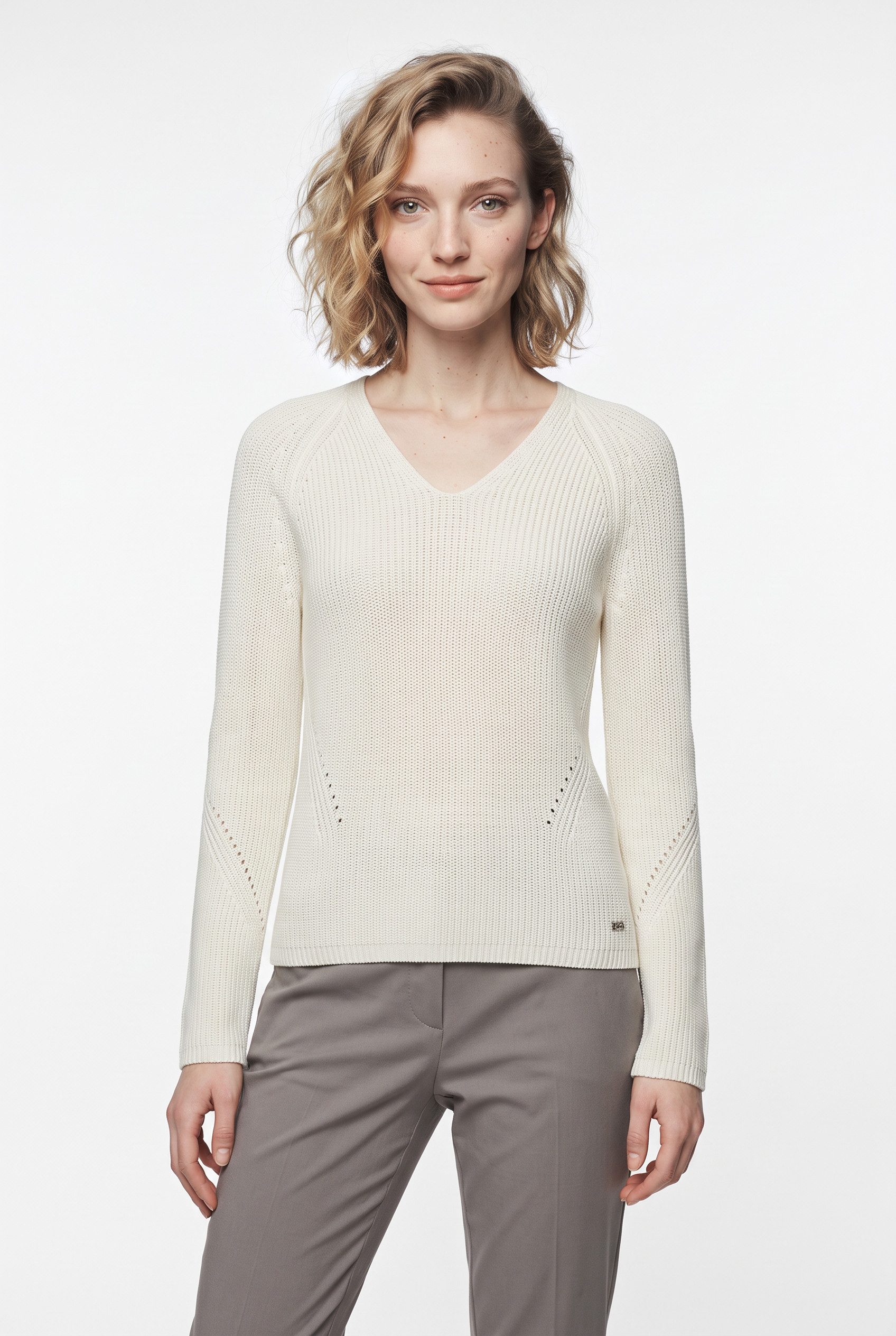 BOSS ORANGE Strickpullover Fardellina Premium Damenmode aus reiner Baumwolle