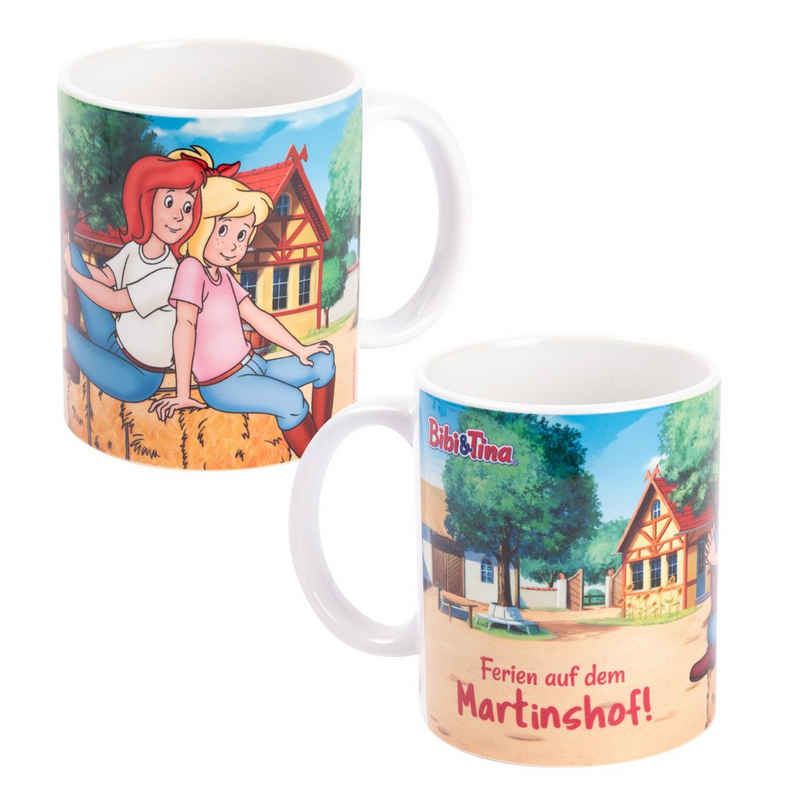 United Labels® Tasse Bibi & Tina Tasse - Ferien auf dem Martinshof! aus Keramik 320 ml, Keramik
