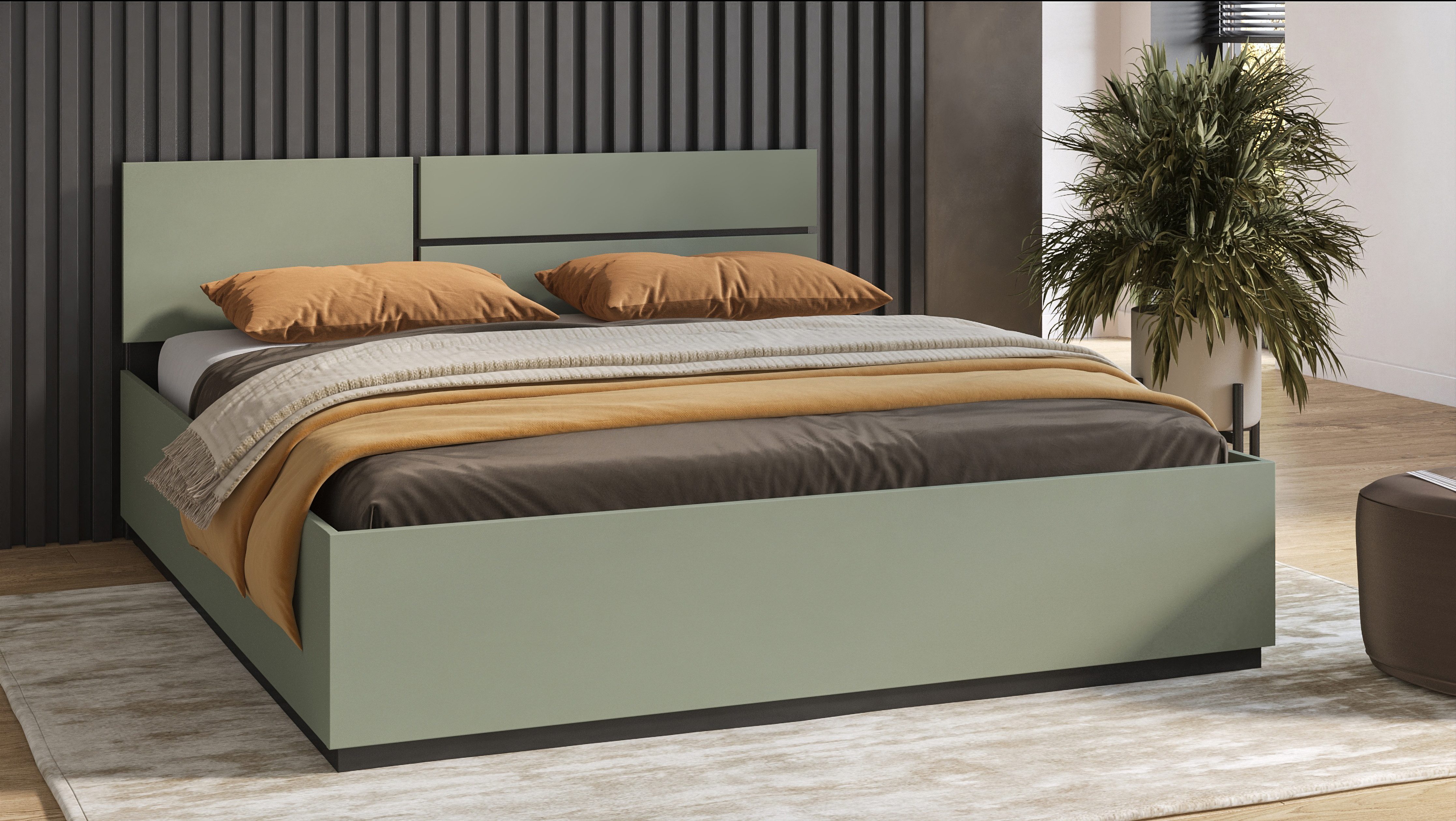 INOSIGN Bettgestell Cross, moderner Bettrahmen, Doppelbett günstig online kaufen