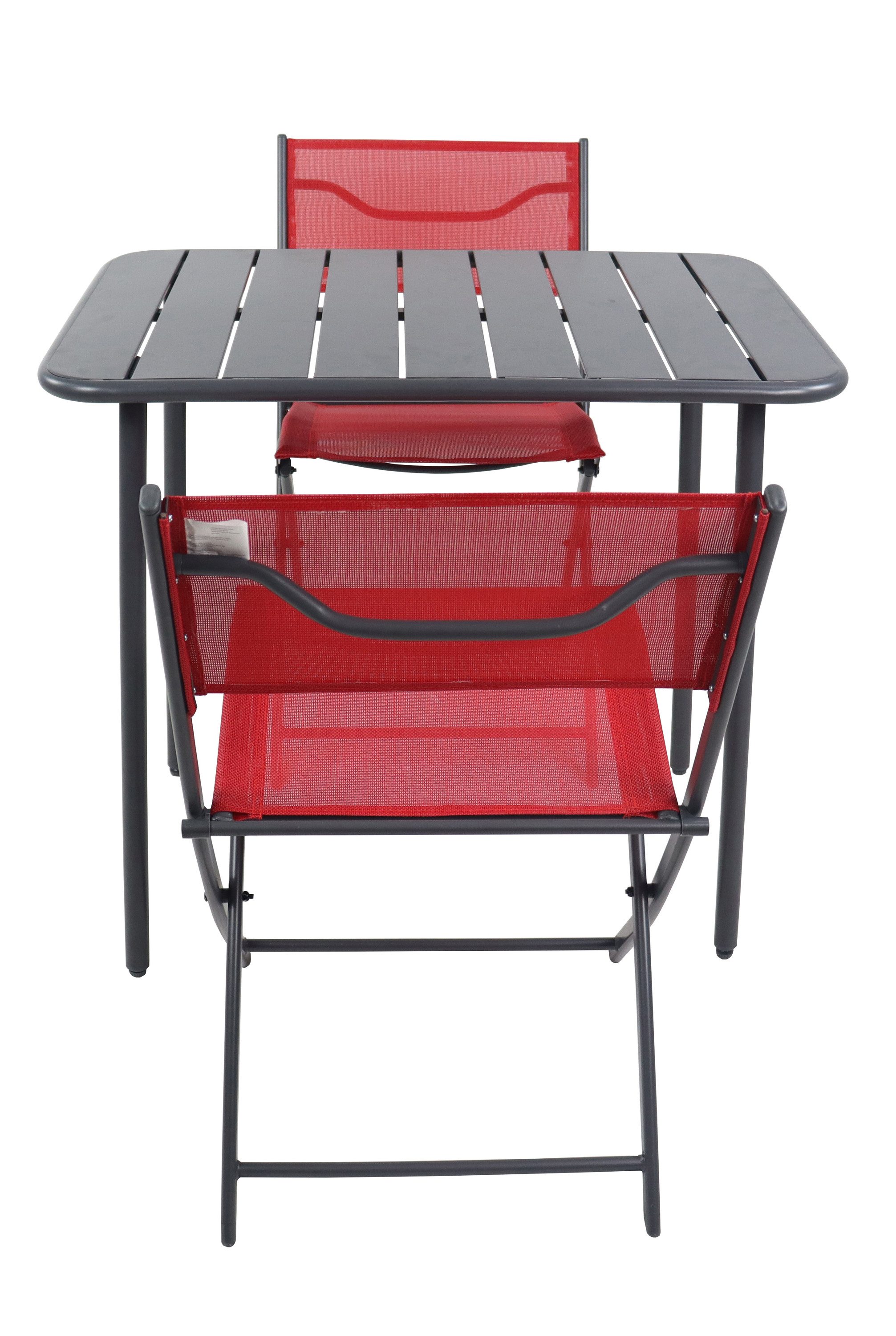 VCM Garten-Essgruppe 3 tlg. Bistroset Balkonset Gartenset Metall Sumila