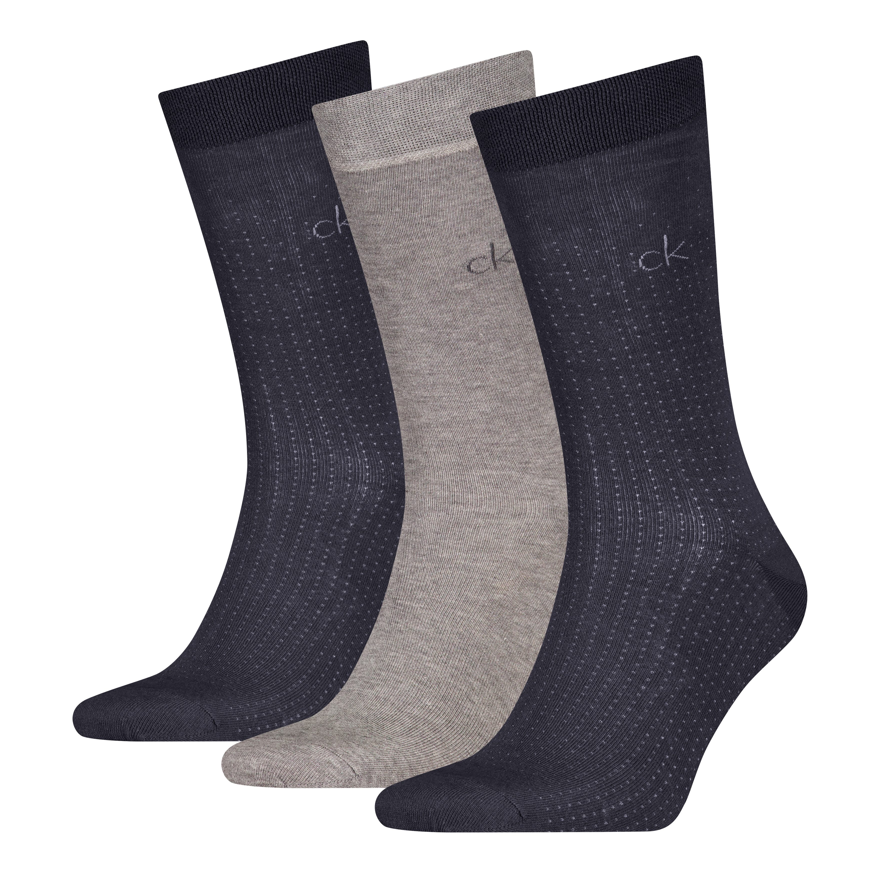 Calvin Klein Socken CK MEN SOCK 3P GIFTBOX DROPNEEDLE GRID (3er Pack) günstig online kaufen