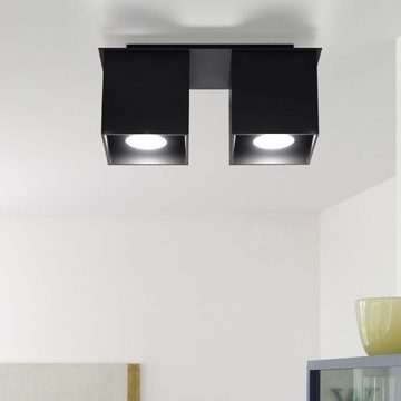 etc-shop LED Einbaustrahler, Leuchtmittel nicht inklusive, Deckenstrahler modern Designer Küchenlampen Strahler 2 flammig