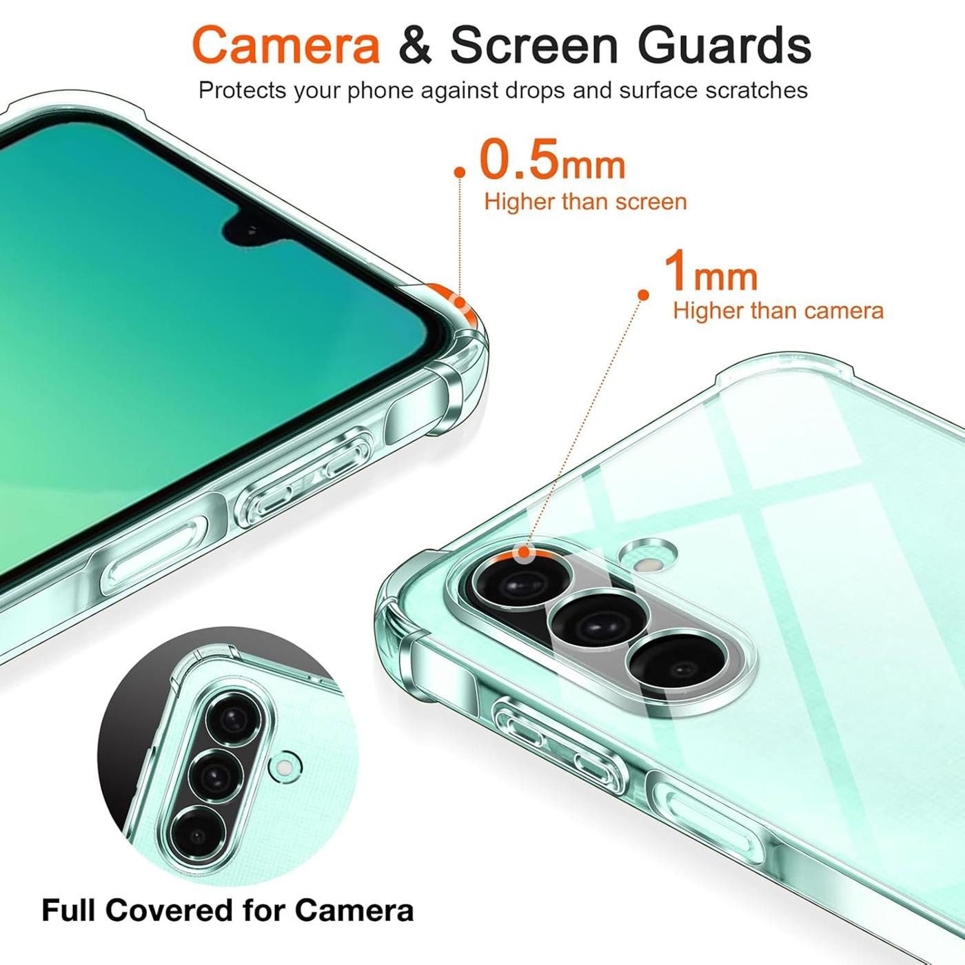 CoolGadget Handyhülle Anti Shock Rugged Case für Samsung Galaxy A27 5G 6,7 Zoll, Slim Cover mit Kantenschutz Schutzhülle für Samsung A27 5G Hülle – Bild 2 von 5