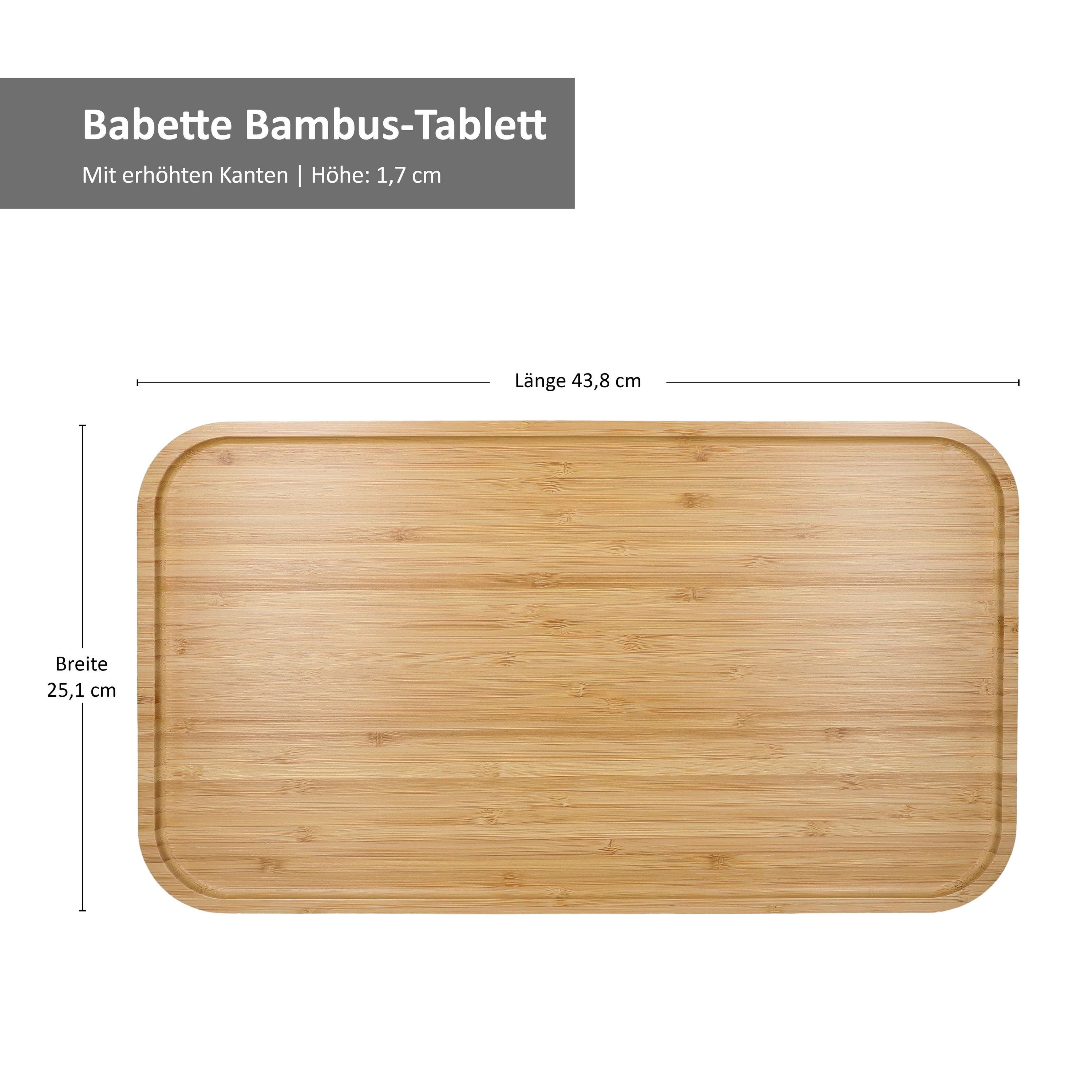 Set Babette - 43,8x25,1cm 24501174 2er Bambus-Tablett Schneidebrett MamboCat