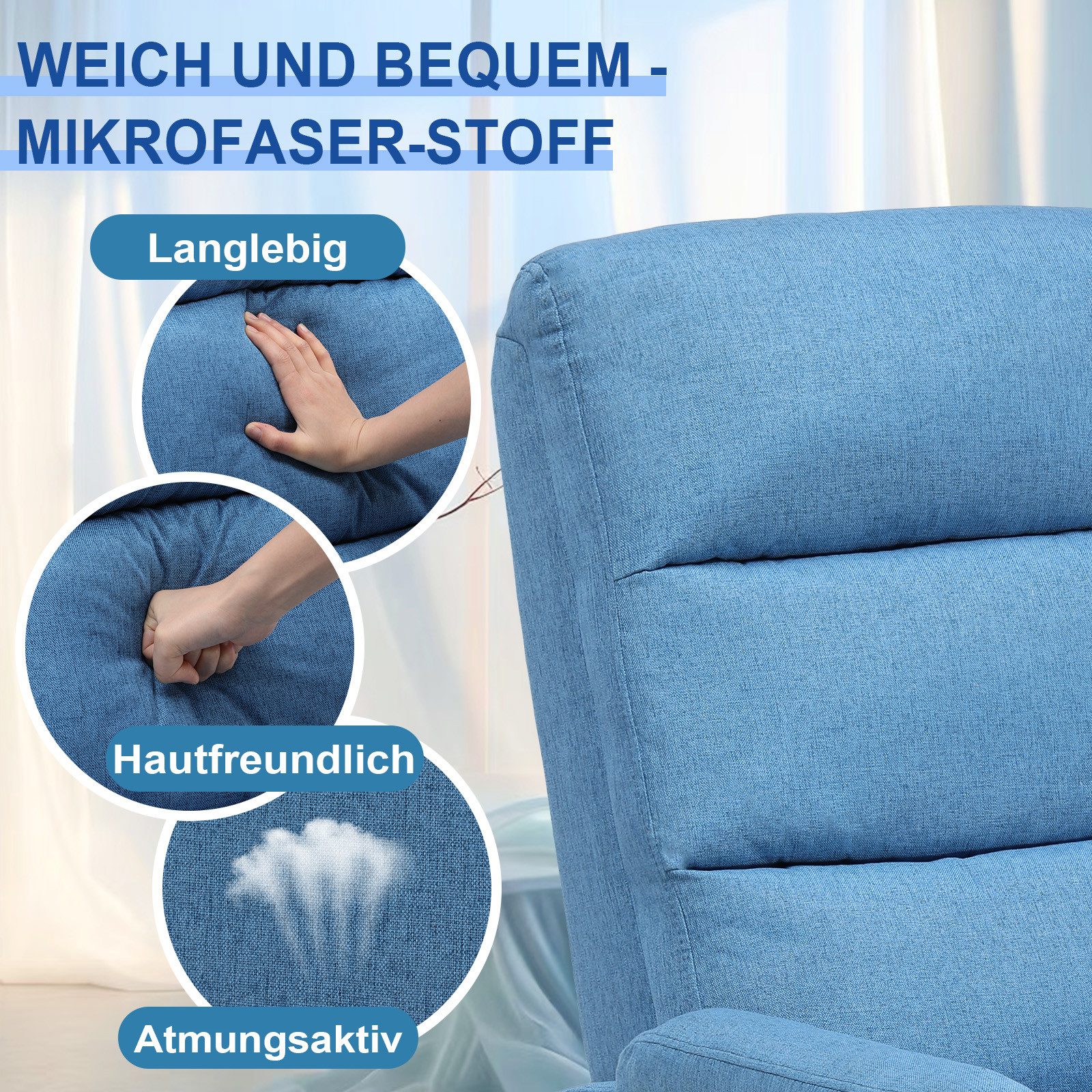 COMHOMA Relaxsessel Fernsehsessel mit Ruhesessel Liegesessel günstig online kaufen