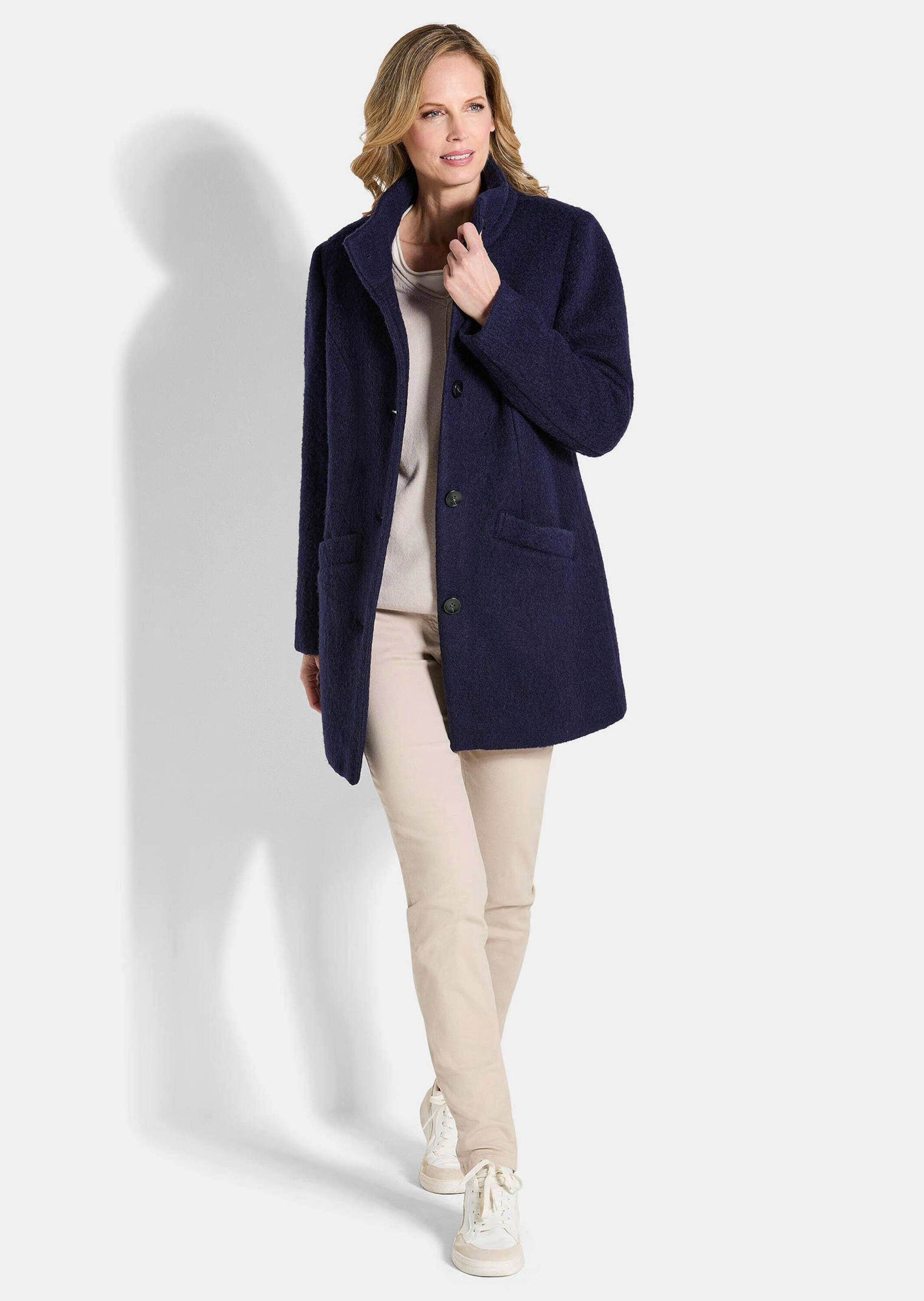 GOLDNER Jerseyblazer Stepp-Winterjacke mit Kapuze Langarm Übergangsjacke mit zweiter Jacke, Taschen – Bild 2 von 5