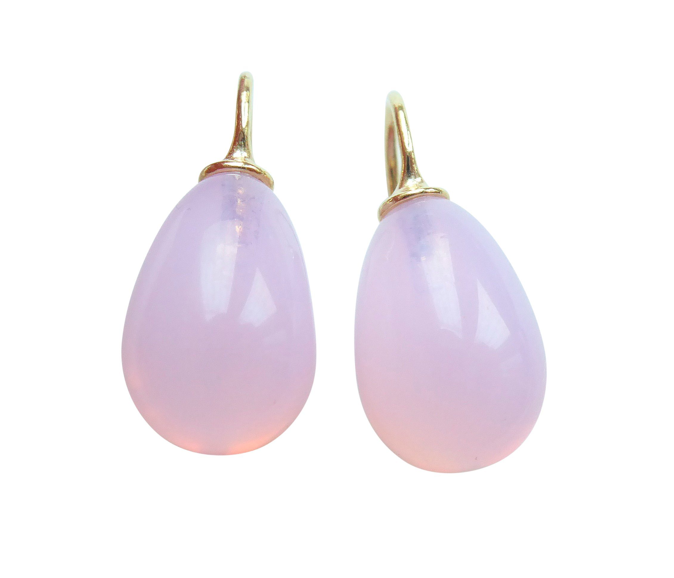 Paar Ohrhänger Lea rosa gold-platt. zeitlos und stilvoll