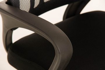 TPFLiving Besucherstuhl Europa mit hochwertig gepolsterter Sitzfläche - Konferenzstuhl (Küchenstuhl - Esszimmerstuhl - Wohnzimmerstuhl), Gestell: Metall chrom - Sitzfläche: Stoff grau