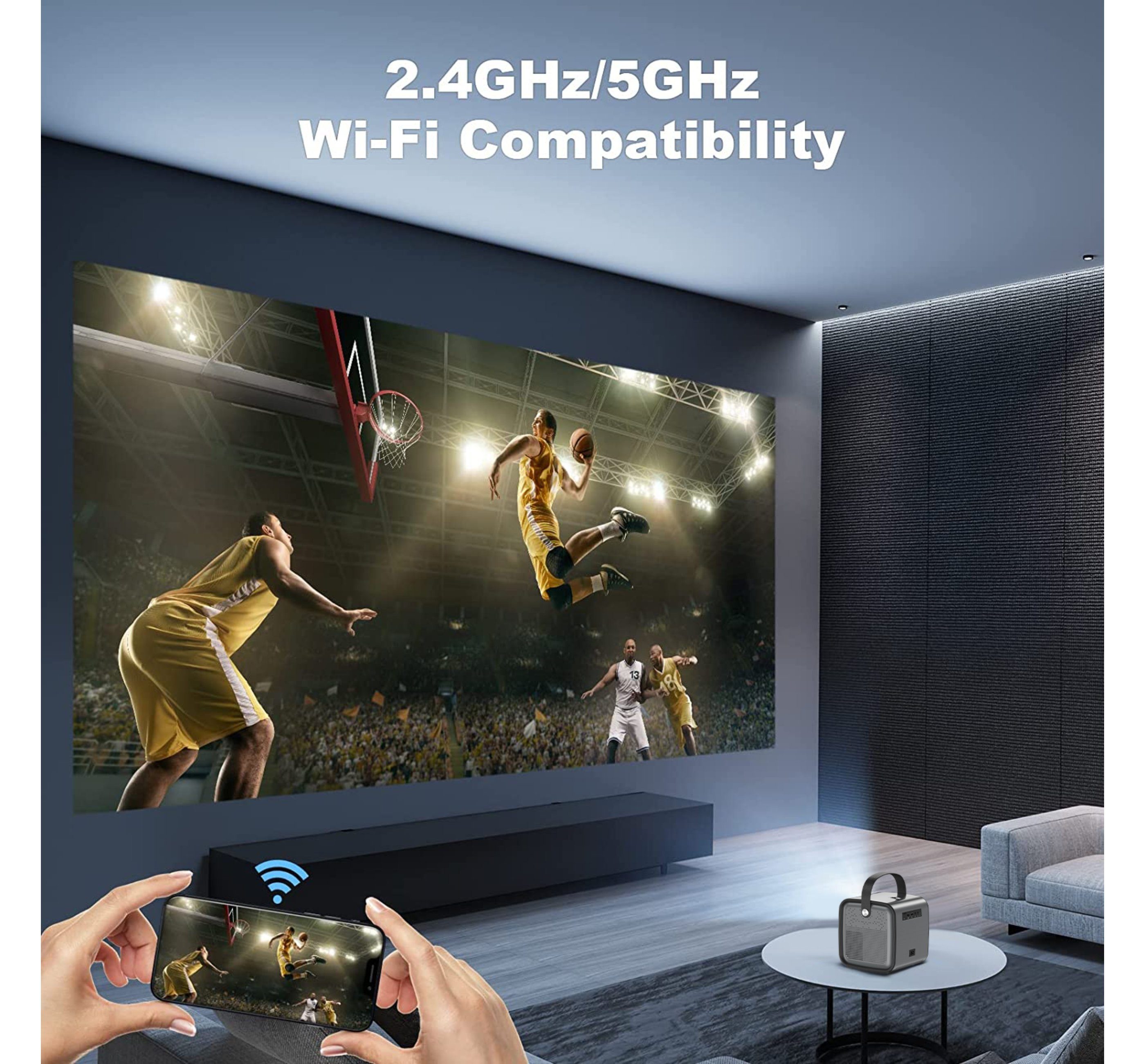 px, FHD Smartphone-Kino (1500:1, weiß tragbarer Schnittstelle: HDMI, 1920*1080 AUDIO-Ausgang) USB, Blue 4K-Mini-3D-Projektor 1920*1080, AV-Video, LED LED-Beamer Chilli S6