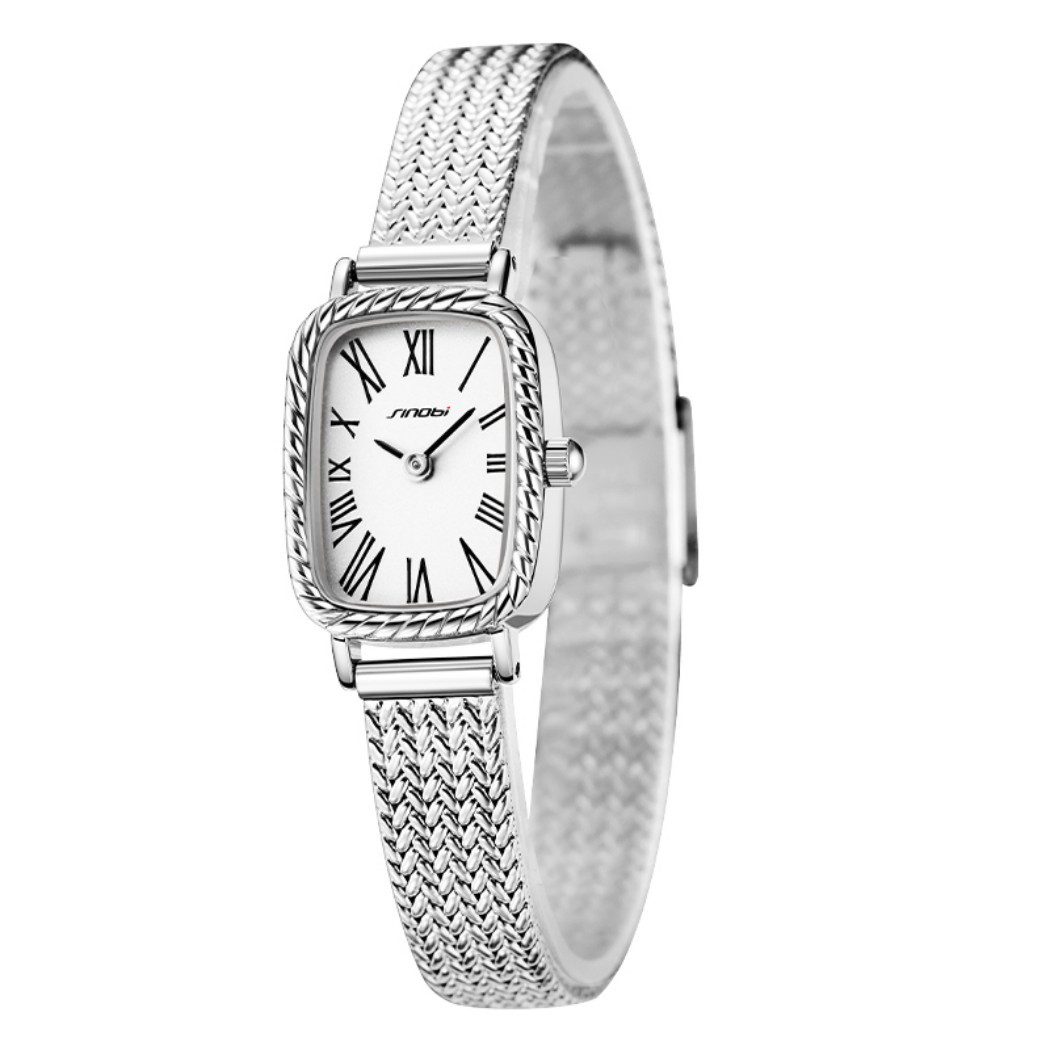 Quarzuhr Quarzuhr Armbanduhr Edelstahl Damen Uhr, Multifunktionsuhr Damenuhr