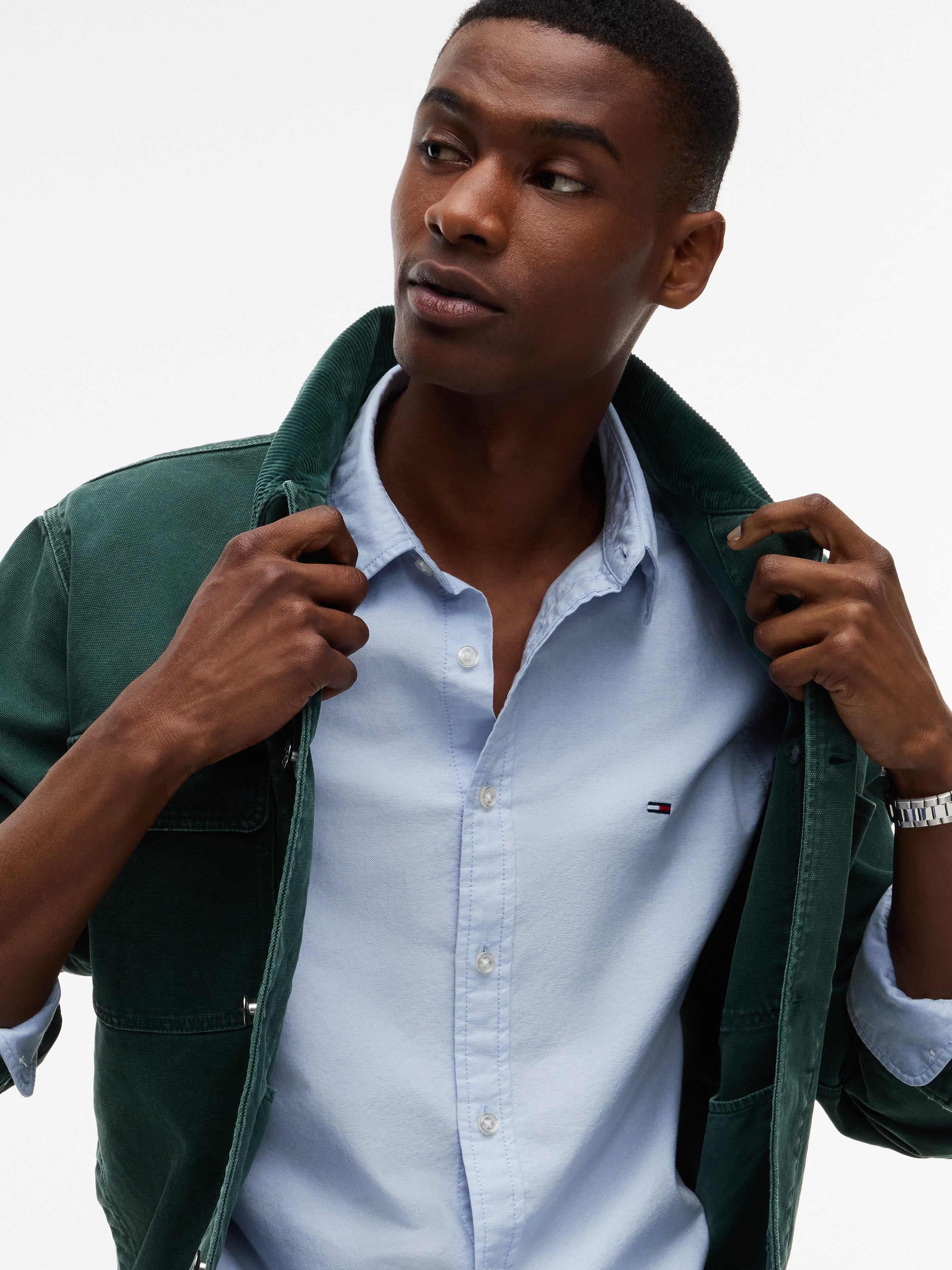 Tommy Jeans Langarmhemd SLIM OXFORD SHIRT Slim fit mit Hemdkragen