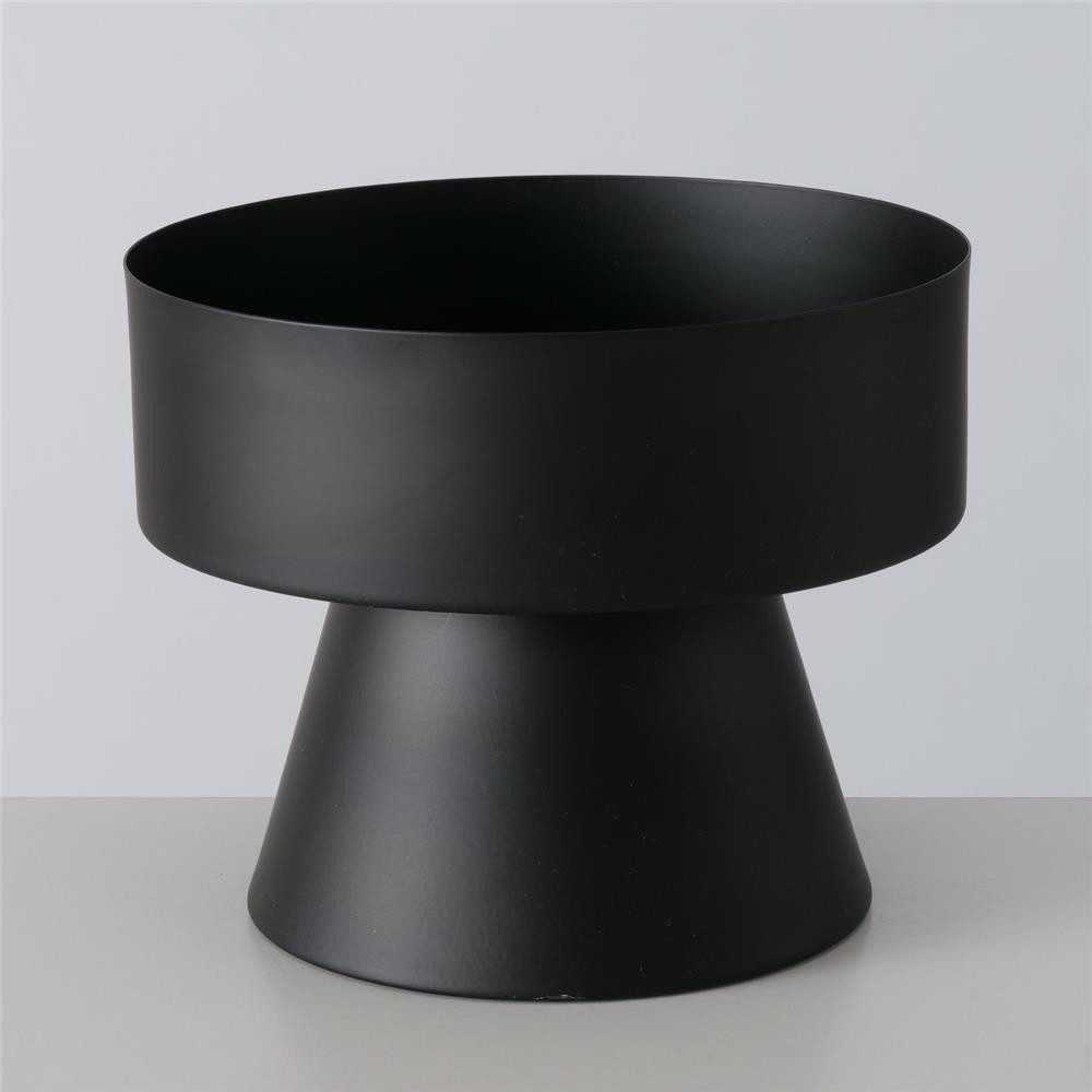 BOLTZE Windlicht Kerzenhalter Pallas 2er Set Metall schwarz, skandinavisch, pulverbeschichtet, mit Klarglas, Wohnzimmerdeko – Bild 3 von 5