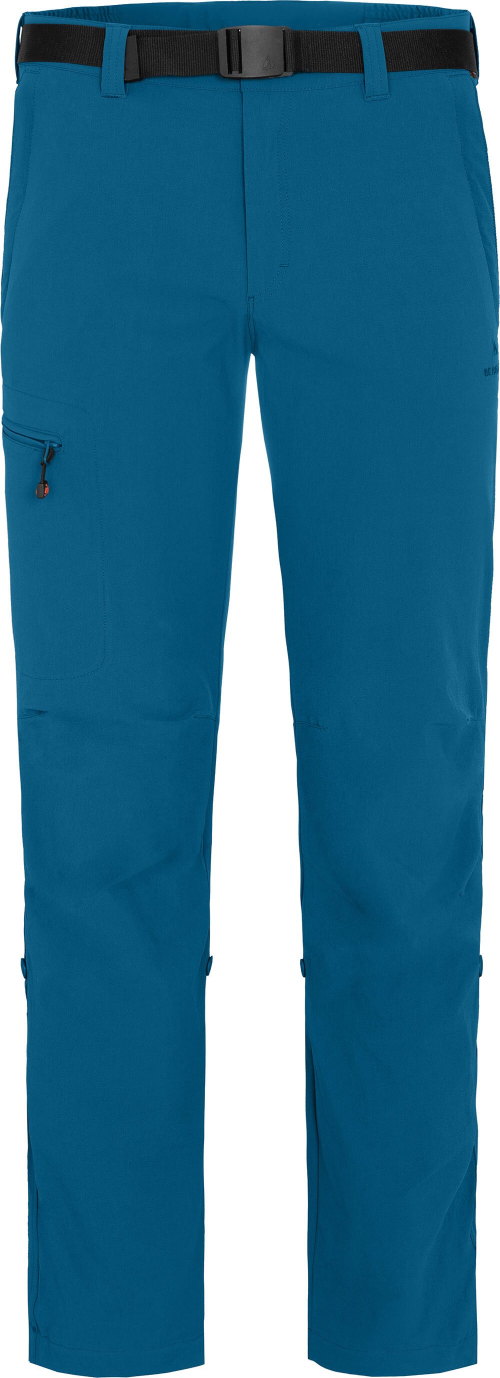 Bergson Outdoorhose REDWOOD Herren Wanderhose, vielseitig, pflegeleicht, Kurzgrößen, Saphir blau