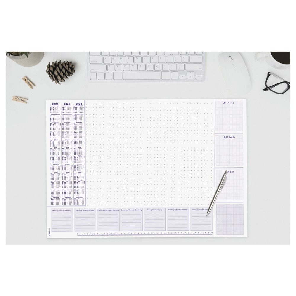 Sigel Schreibtischunterlage Sigel H6355 Schreibunterlage Papier Wochenplan (B x H) 59.50 cm x 41