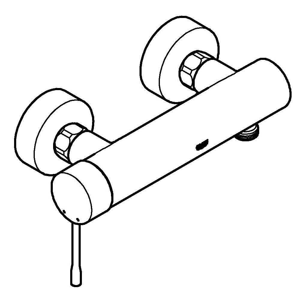 Grohe Duscharmatur Essence Einhand-Brausebatterie Aufputz