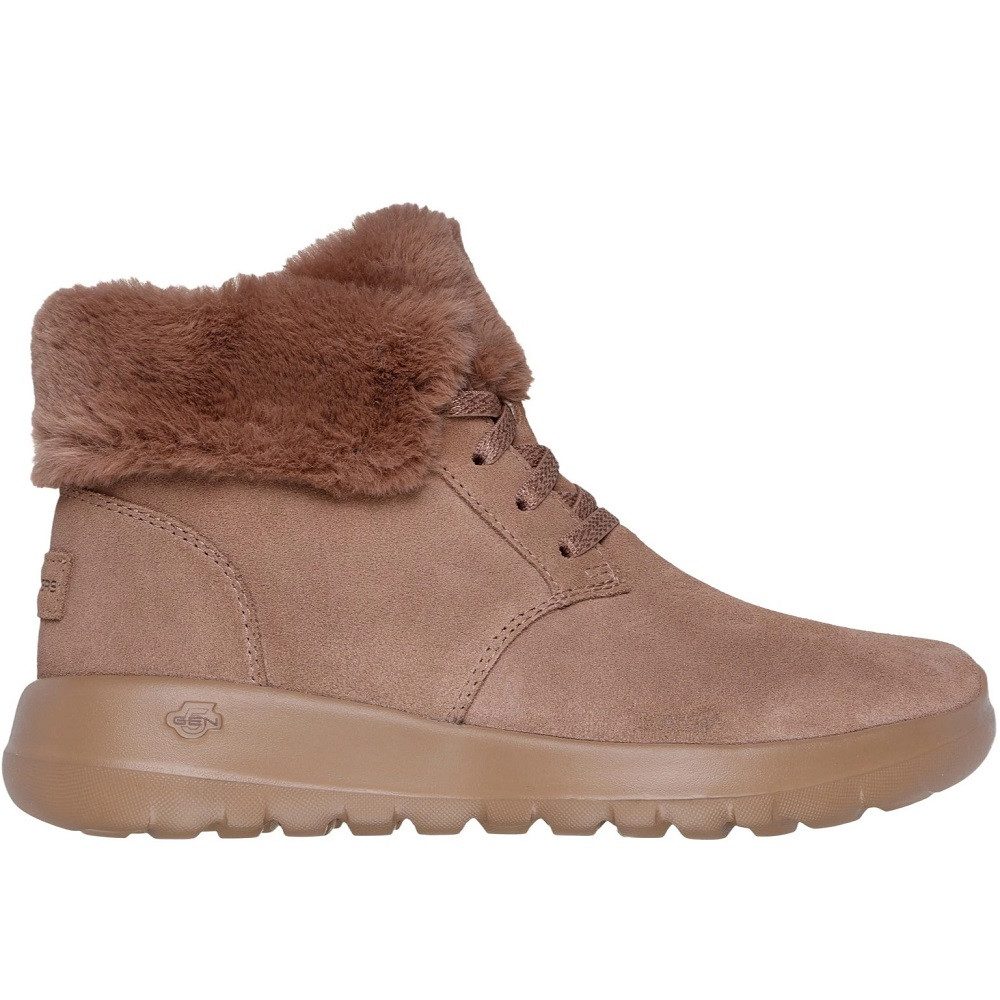 Skechers On-The-Go Joy Damen Stiefeletten Boots Schuhe 144334-BRN Stiefelette Komfort