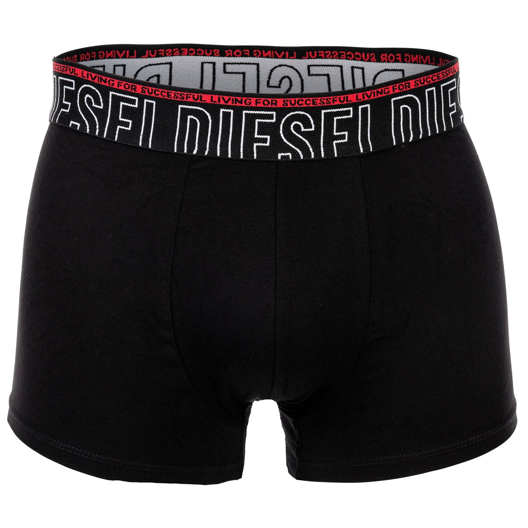 Pack Diesel Herren Boxershorts - Boxer 3 UMBX-DAMIENTHREEPACK Schwarz/Rot/Blau