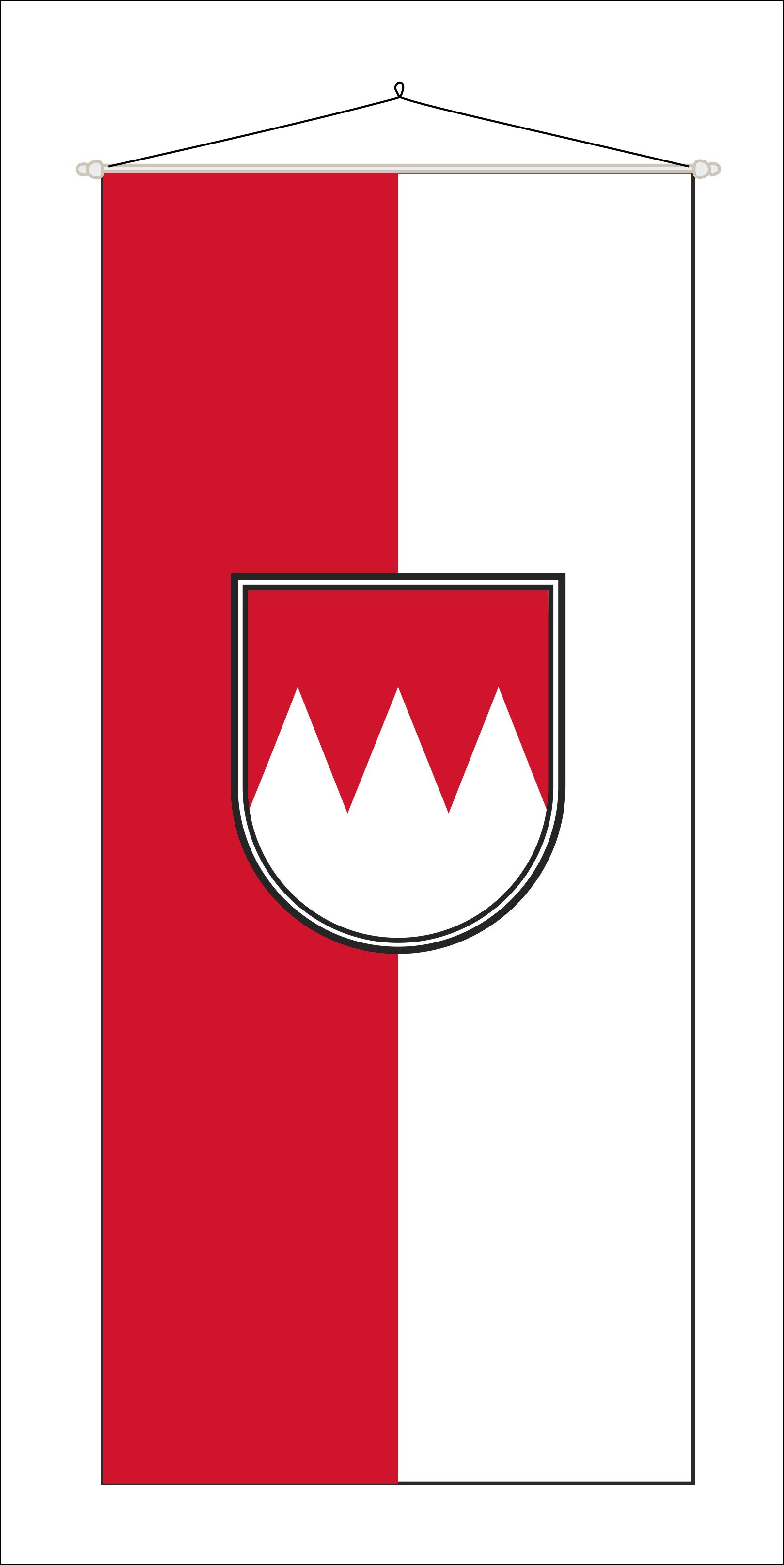 FLAGGEN PEHL Fahne Franken Bannerfahne mit Aufhängung Nr. 1896