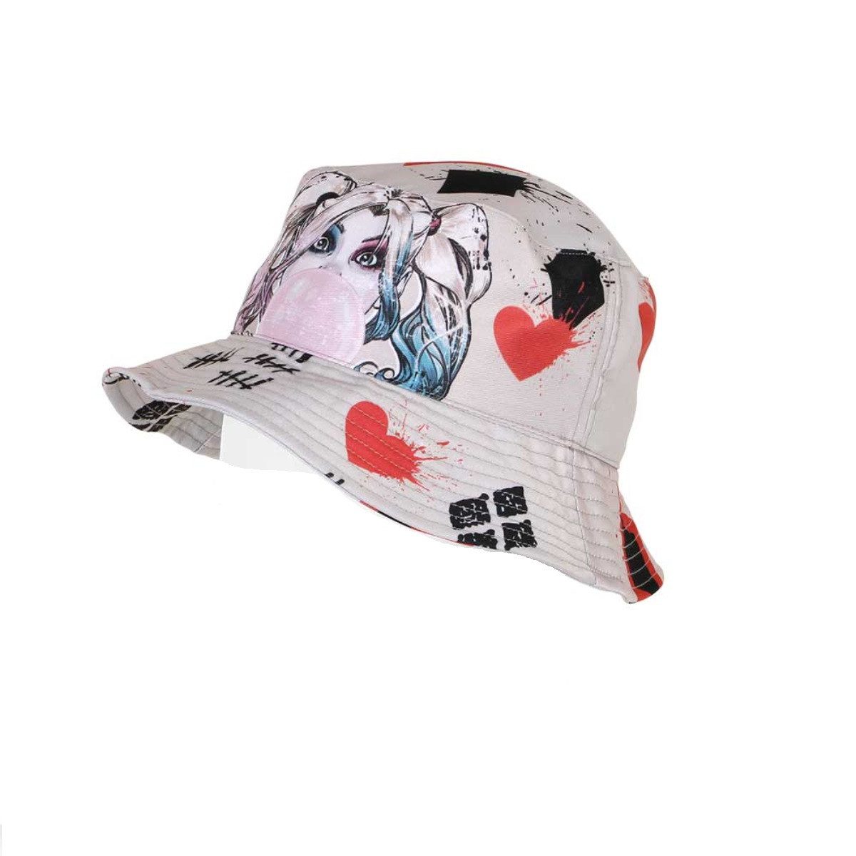 DC Comics Fischerhut Harley Quinn Mad Love Kinder Bucket Hat 50 cm Umfang für 8 Jahre (1-St)