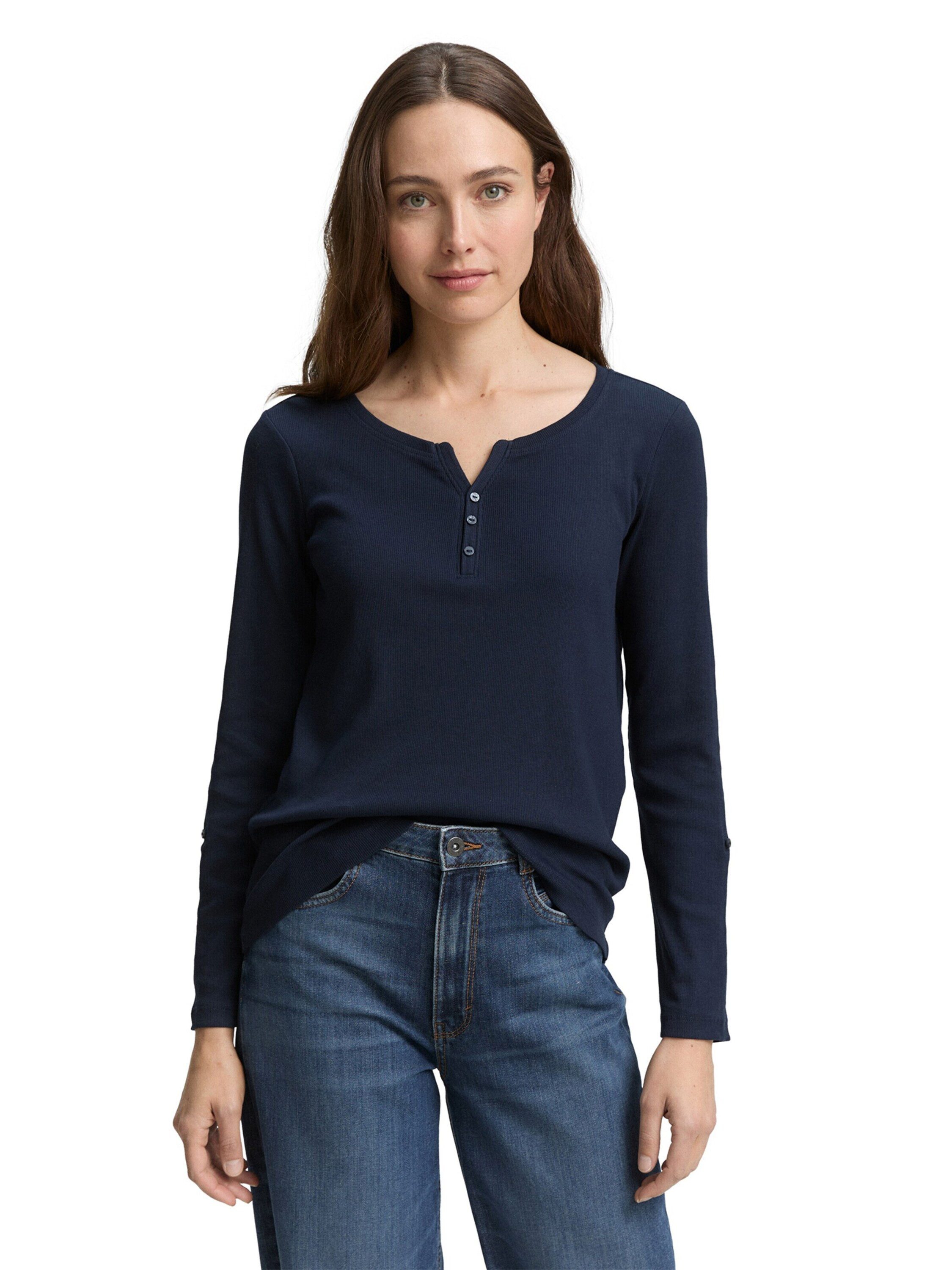 TOM TAILOR Langarmshirt (1-tlg) Plain/ohne Details