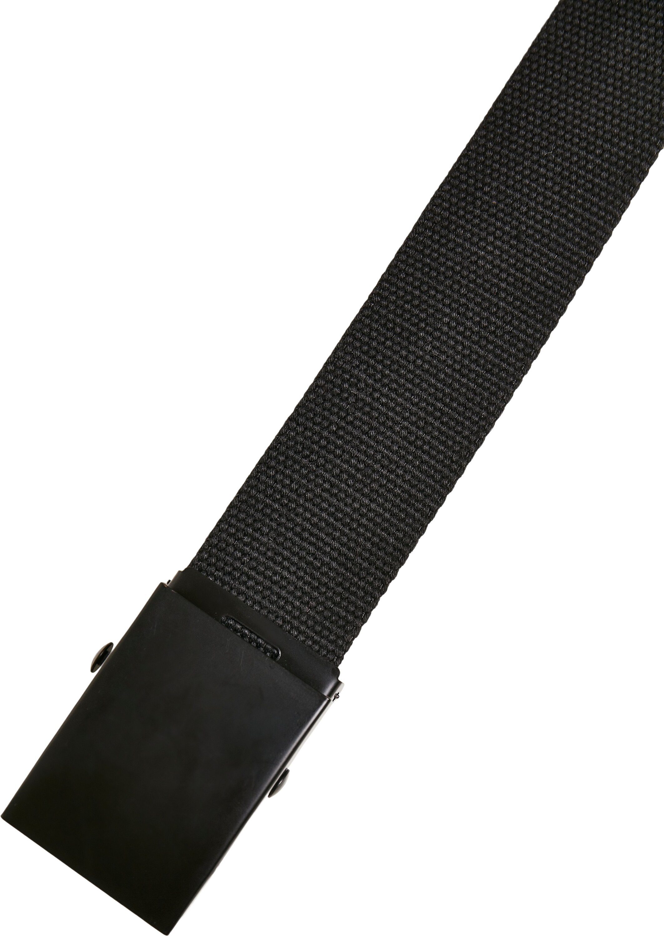 URBAN CLASSICS Hüftgürtel Accessoires Solid black-orange Canvas 2-Pack Belt And Check
