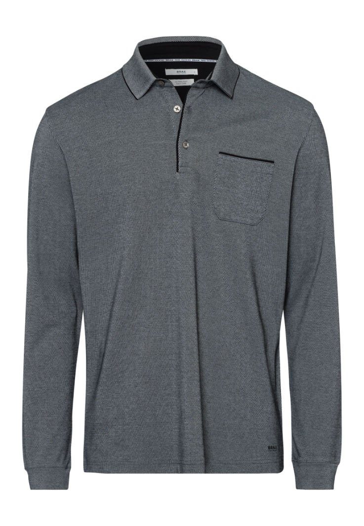 schwarz Style Brax Poloshirt PHARELL