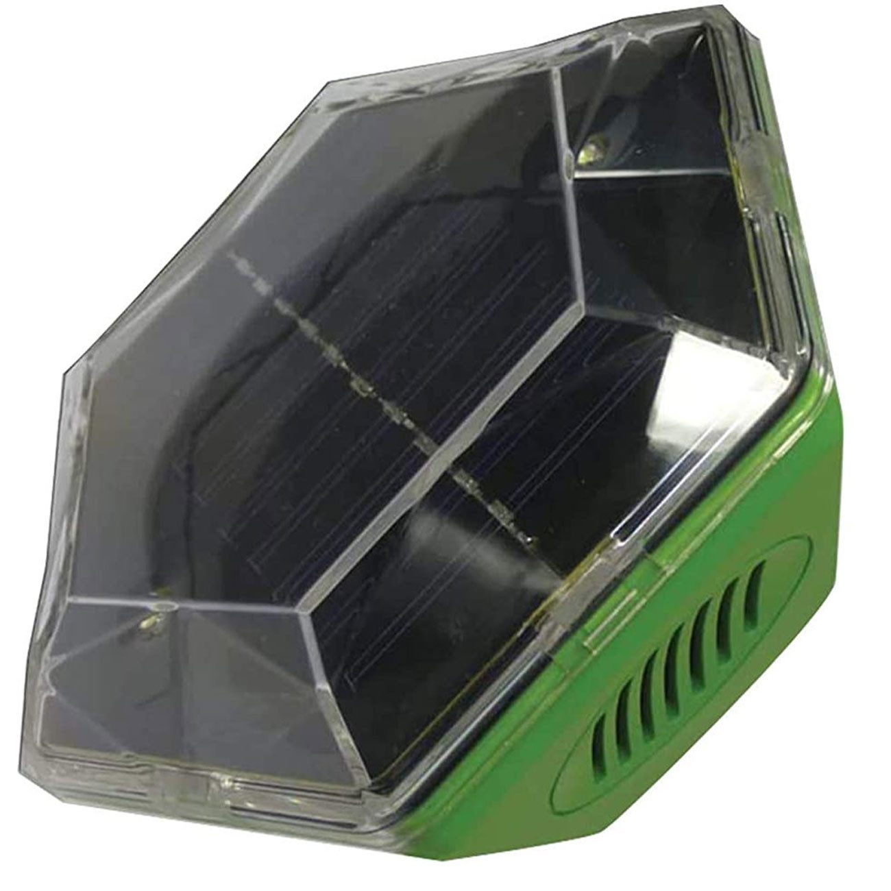 ISOTRONIC Ultraschall-Tierabwehr 2in1 Vogelschreck: Ultraschall & Licht, Solar + Akku, 100-150m², IP43, 1-tlg., Kann auch Kleintiere abschrecken
