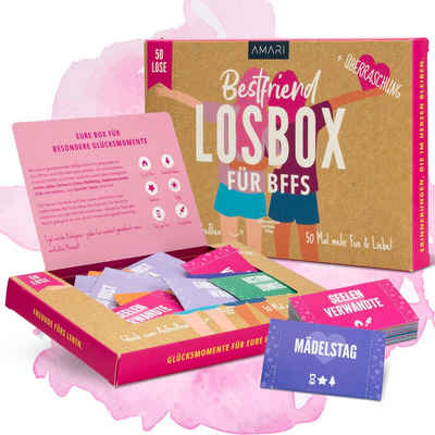 Amari Geschenkbox AMARI ® Losbox für die Beste Freundin - Geschenk für Frauen & Mädchen