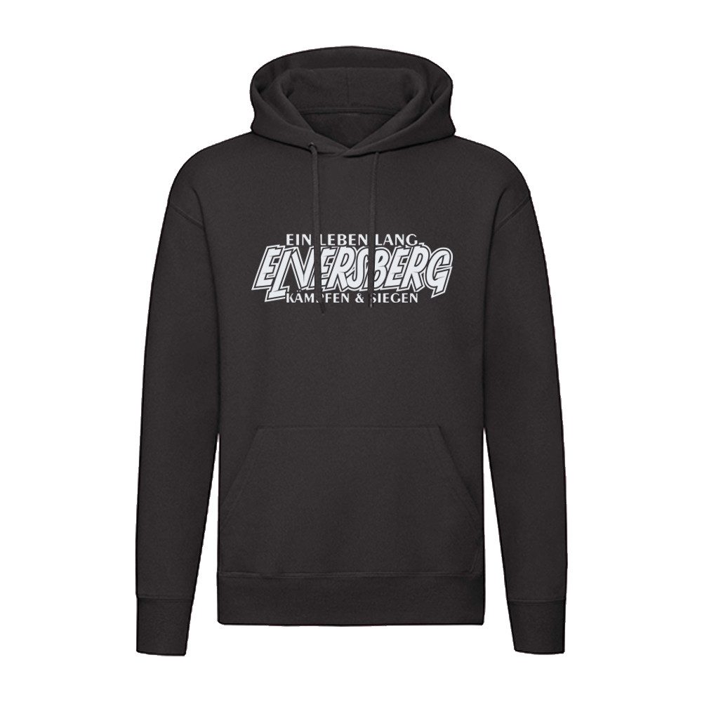 G-graphics Hoodie Ein Leben lang – ELVERSBERG – kämpfen & siegen Unisex Pullover mit einem Motiv für den echten Fan