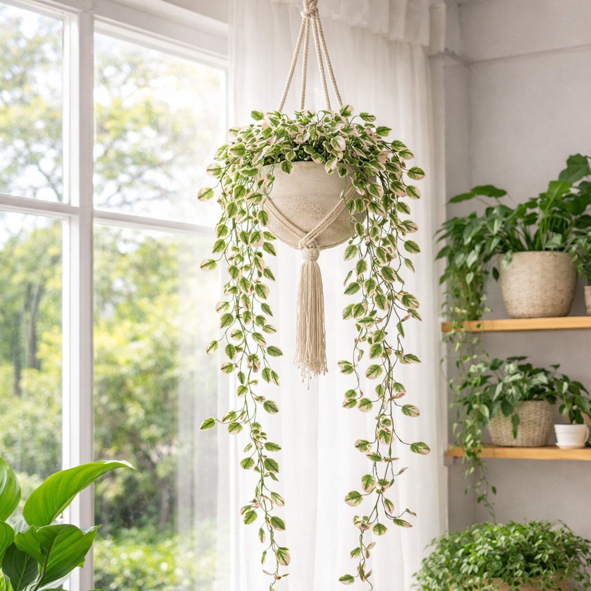 Künstliche Zimmerpflanze Künstliche Pflanzengirlande für Hochzeit und romantische, Florists Products, Höhe 20 cm