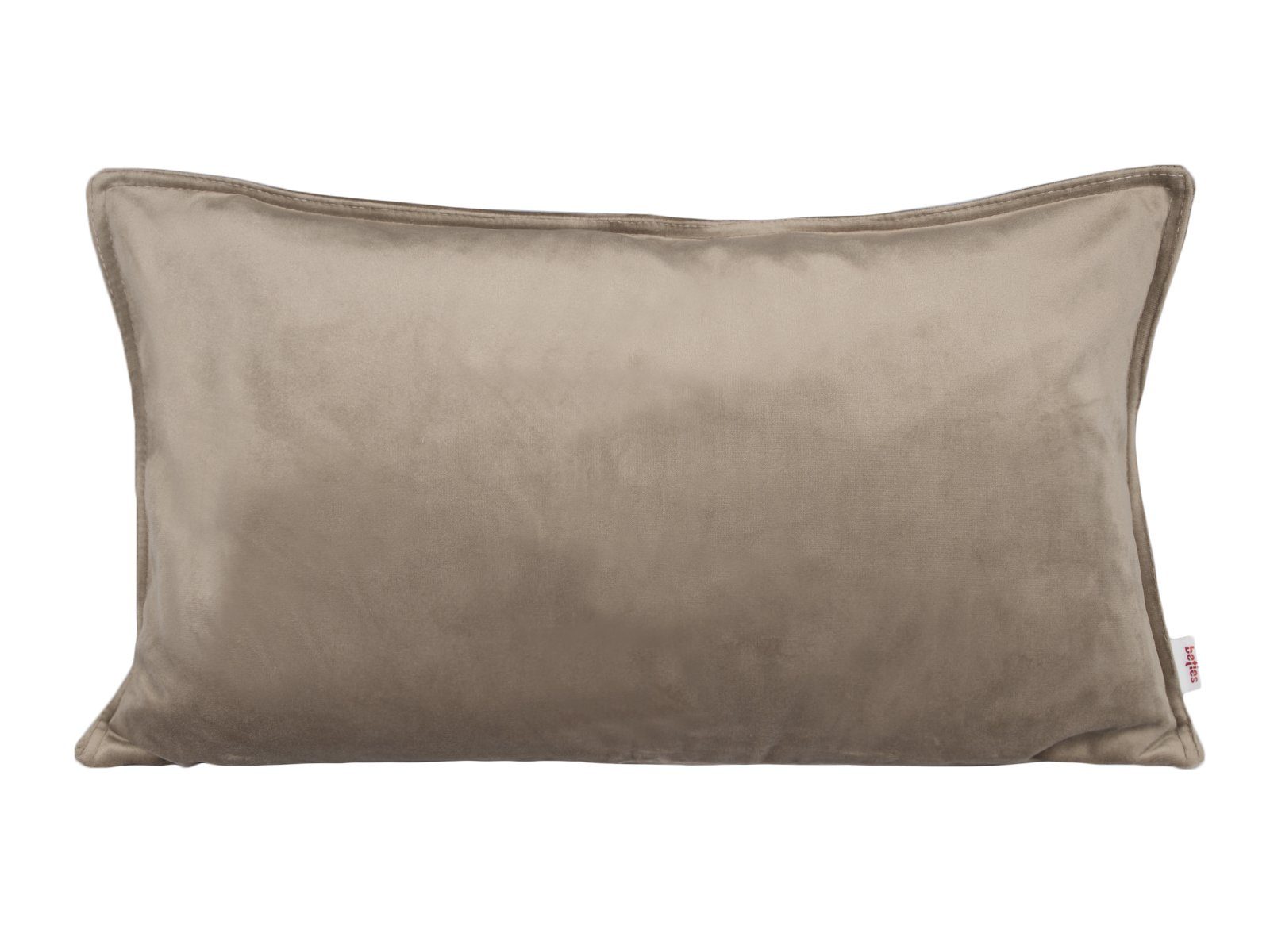 beties Kissenbezug Samt&Sonders, (1 Stück), Kissenhülle ca. 30x50 cm Samtkissen warm und weich Taupe