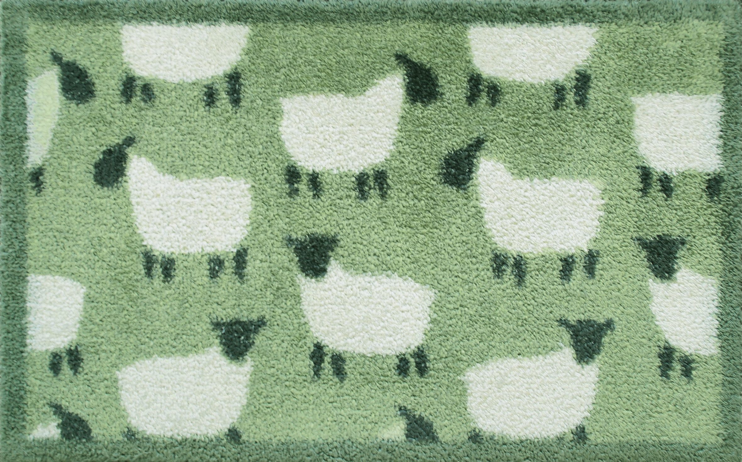 Turtle Mat Fußmatte Flock Green, rechteckig, günstig online kaufen