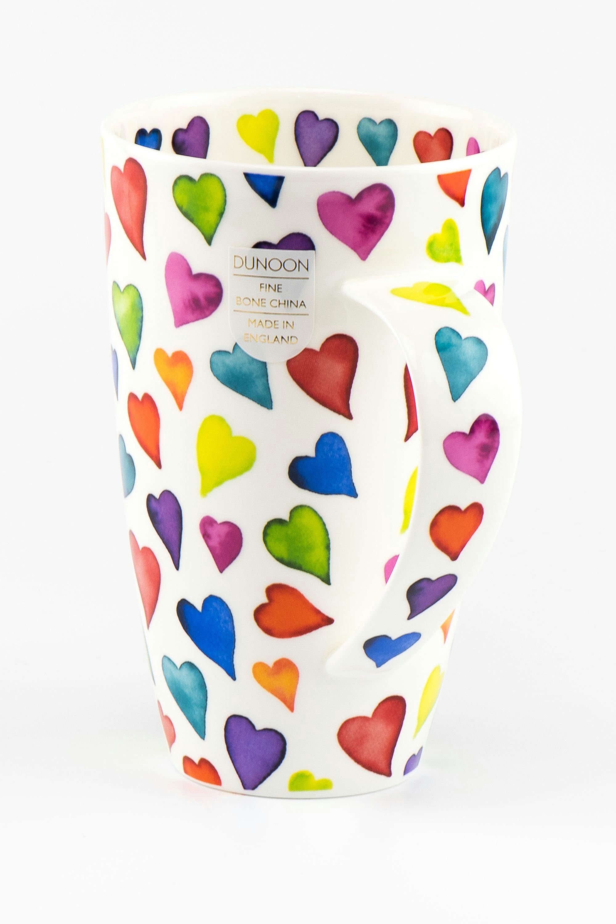 Dunoon Becher Henley Warm Hearts, Fine Bone China, Sammelbecher